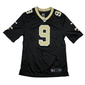 Nike Drew Brees New Orleans Saints Jersey Mens Medium Black Gold NFL 903229-010